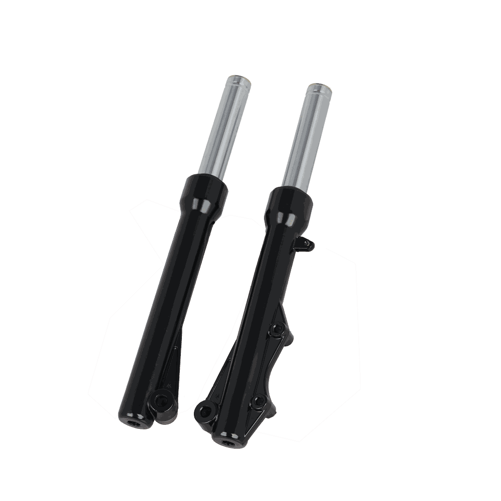 Side-Mount Disc Brake Front Fork Suspension (Gloss Black)