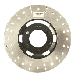 180mm Motorcycle Brake Disc Rotor, Black Center, 3-Hole Mount, Stainless Steel Ventilated, for 150cc-200cc Motorcycle thumbnail 2