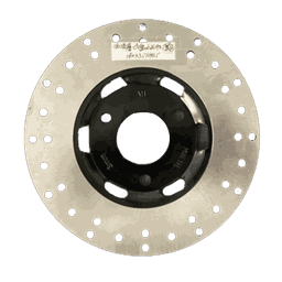 180mm Motorcycle Brake Disc Rotor, Black Center, 3-Hole Mount, Stainless Steel Ventilated, for 150cc-200cc Motorcycle thumbnail 4