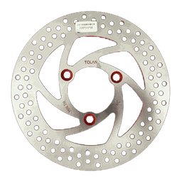 190mm Solid Motorcycle Brake Disc Rotor, 4‑Hole Black Hub Brake Rotor for Scooter Moped thumbnail 2