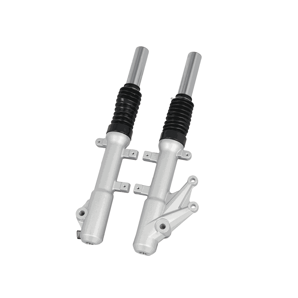 Motorcycle Front Fork Suspension with Dust Boot for 125cc Scooter (Silver) - Motorcycle Parts Manufacturer MOTOKS