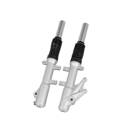 Motorcycle Front Fork Suspension with Dust Boot for 125cc Scooter (Silver) thumbnail 1