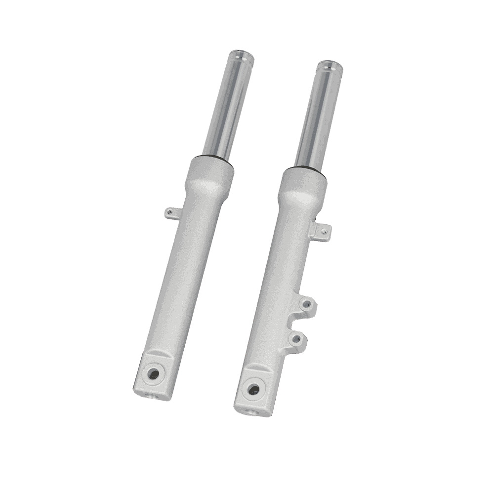 Mini Scooter Front Fork Suspension (Silver, 27mm Tube) - Motorcycle Parts Manufacturer MOTOKS