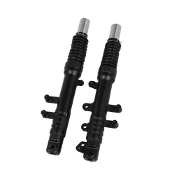 Dirt Bike Front Fork Suspension with Dust Boot (Gloss Black, Multi-Mount) thumbnail 2