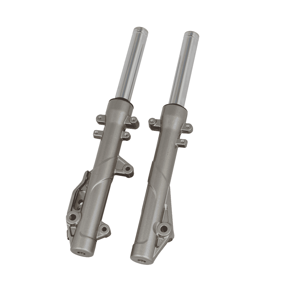 Commuter Scooter Front Fork Suspension (Gloss Black, Disc Brake) - Motorcycle Parts Manufacturer MOTOKS
