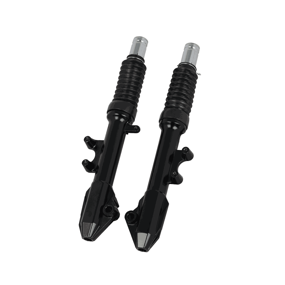 Short Side-Mount Disc Brake Front Fork Suspension (Gloss Black)