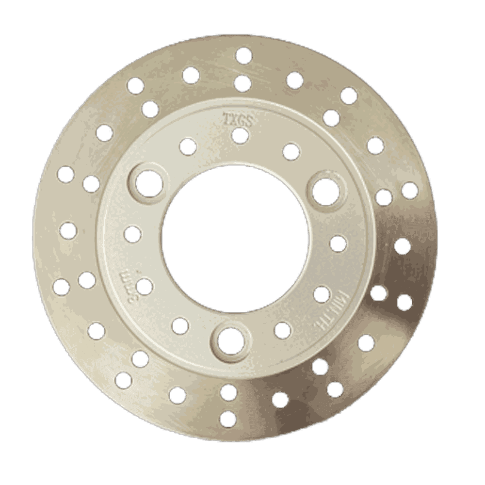 160mm Motorcycle Brake Disc Rotor, Full Silver, Stainless Steel Ventilated, for 125cc Scooter - Motorcycle Parts Manufacturer MOTOKS