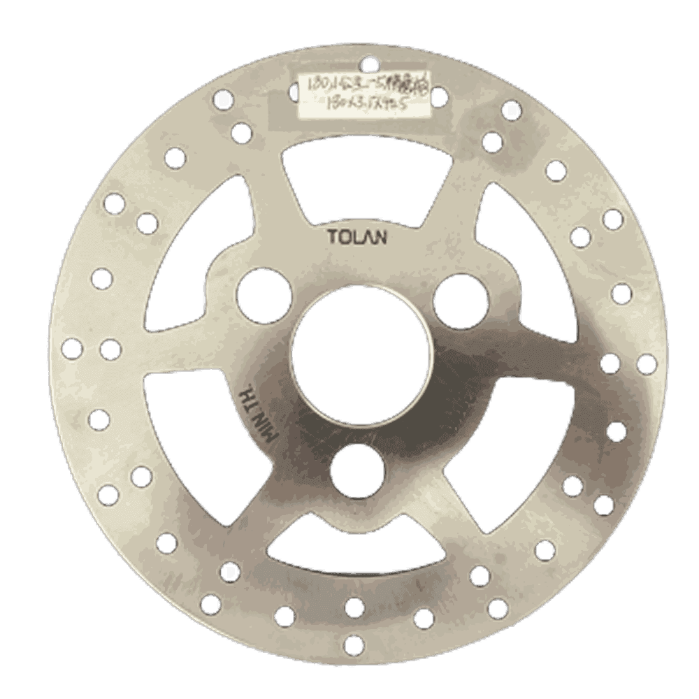180mm Motorcycle Brake Disc Rotor, TOLAN Brand, 4-Hole Small Hollow, Stainless Steel Ventilated, for 125cc-150cc Scooter - Motorcycle Parts Manufacturer MOTOKS