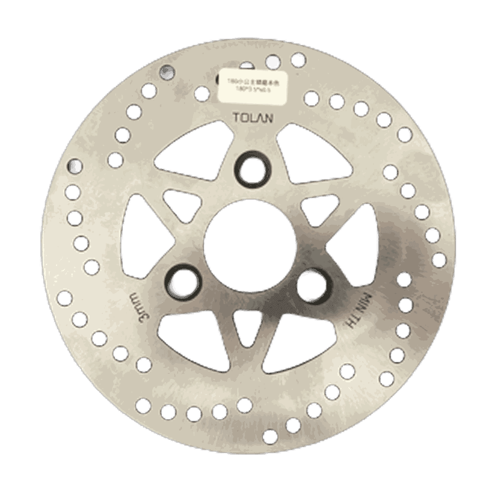 180mm Motorcycle Brake Disc Rotor, TOLAN Brand, 3-Hole Multi-Hollow, Stainless Steel Ventilated, for 150cc-200cc Motorcycle - Motorcycle Parts Manufacturer MOTOKS