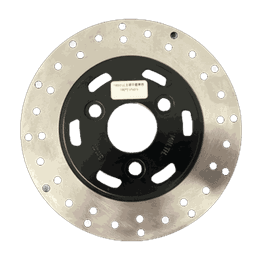 180mm Motorcycle Brake Disc Rotor, Black Center, 3-Hole Mount, Stainless Steel Ventilated, for 125cc-150cc Scooter thumbnail 2