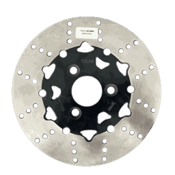 200mm Slotted Motorcycle Brake Disc Rotor, 4 Holes Stainless Steel Brake Rotor for Off‑Road Bike thumbnail 2