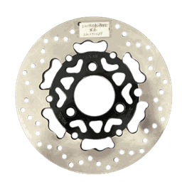 220mm Slotted Floating Motorcycle Brake Disc Rotor, 4‑Bolt Stainless Steel Brake Rotor for Pit Bike thumbnail 2