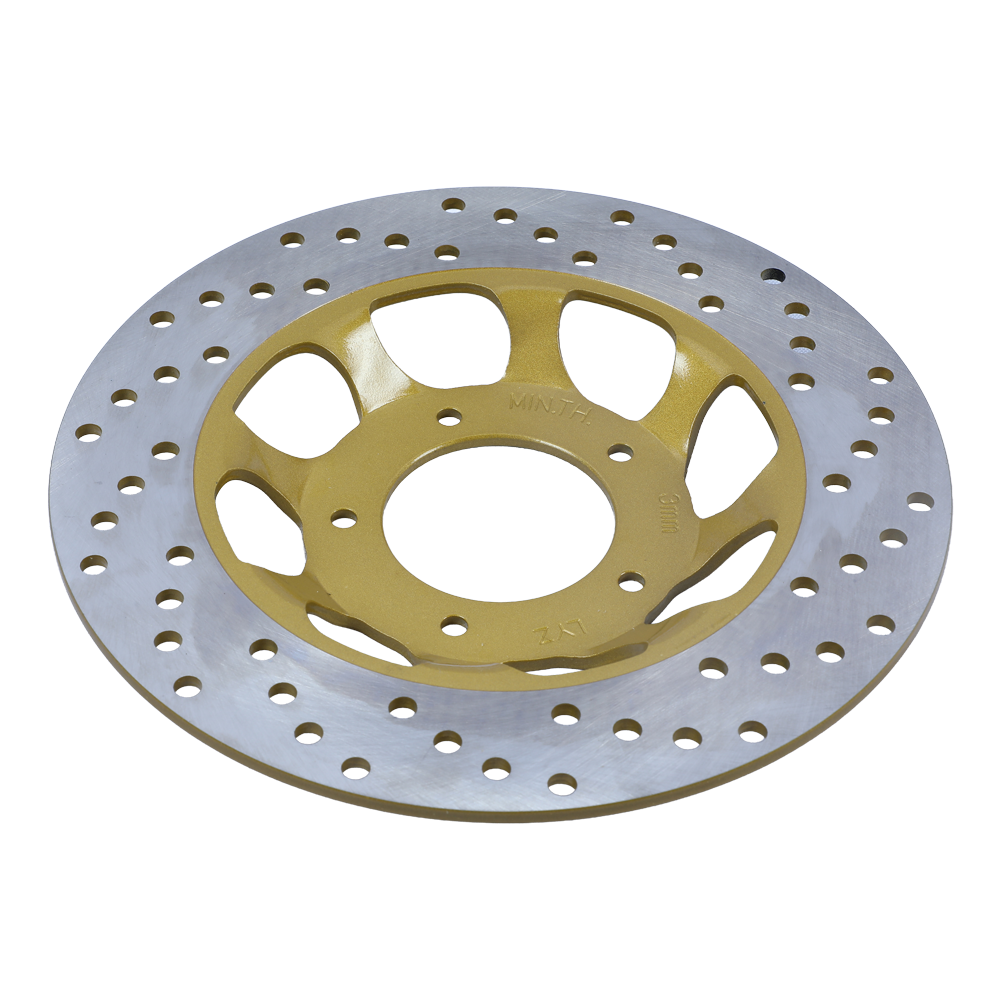 220mm Floating Brake Disc Rotor Gold Inner Hub For GY6‑125 GY6‑150 ZY125T Motorcycle thumbnail 1