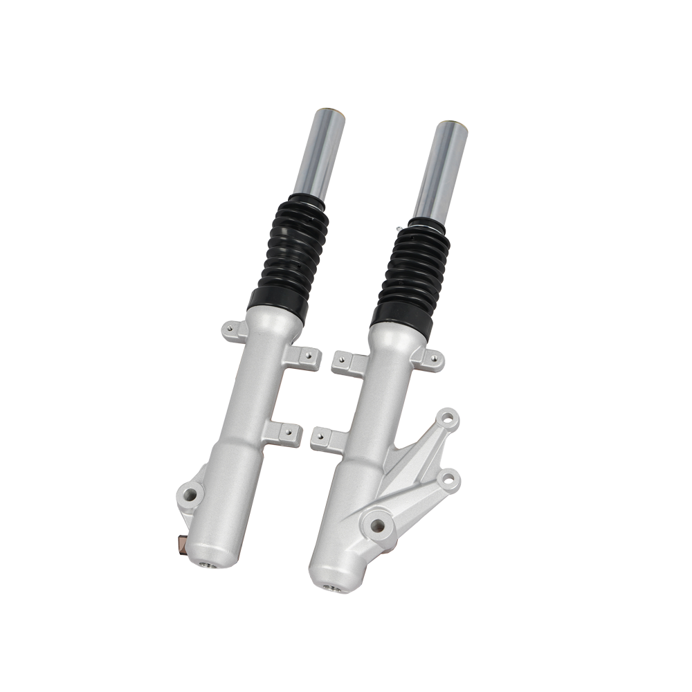 Motorcycle Front Fork Suspension with Dust Boot for 125cc Scooter (Silver) thumbnail 2