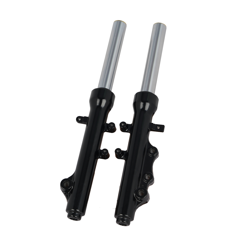 Dirt Bike Front Fork Suspension with Dust Boot (Gloss Black, Multi-Mount) - 细节图 8