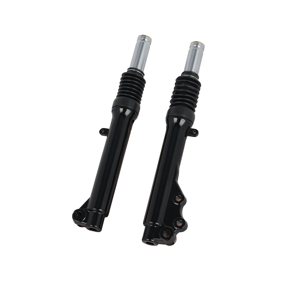 Front Fork Suspension with Dust Boot & Disc Brake Mount (Gloss Black) - η»θεΎ 5