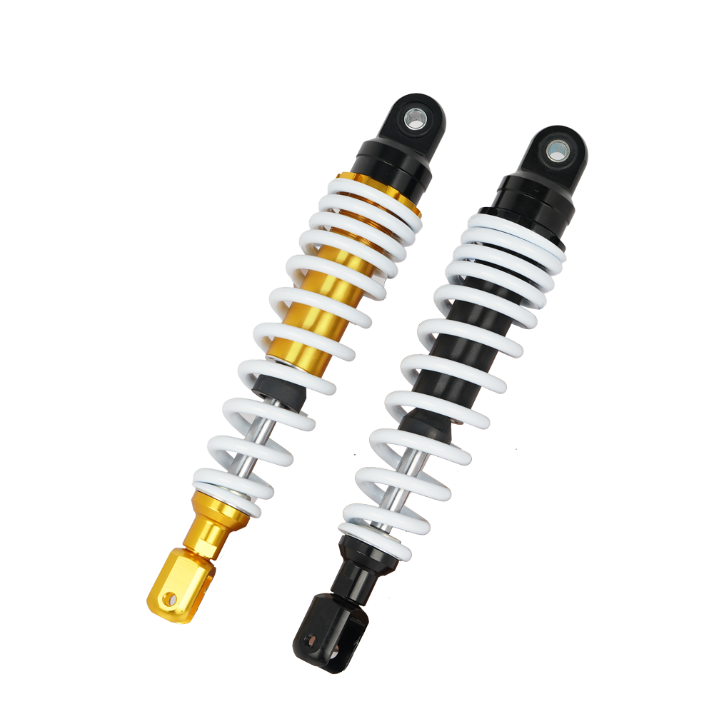 280mm/320mm Motorcycle Rear Shock Absorber, White Coil Spring, Gold/Black Cylinder, Universal for 125cc-250cc Scooter Dirt Bike thumbnail 2