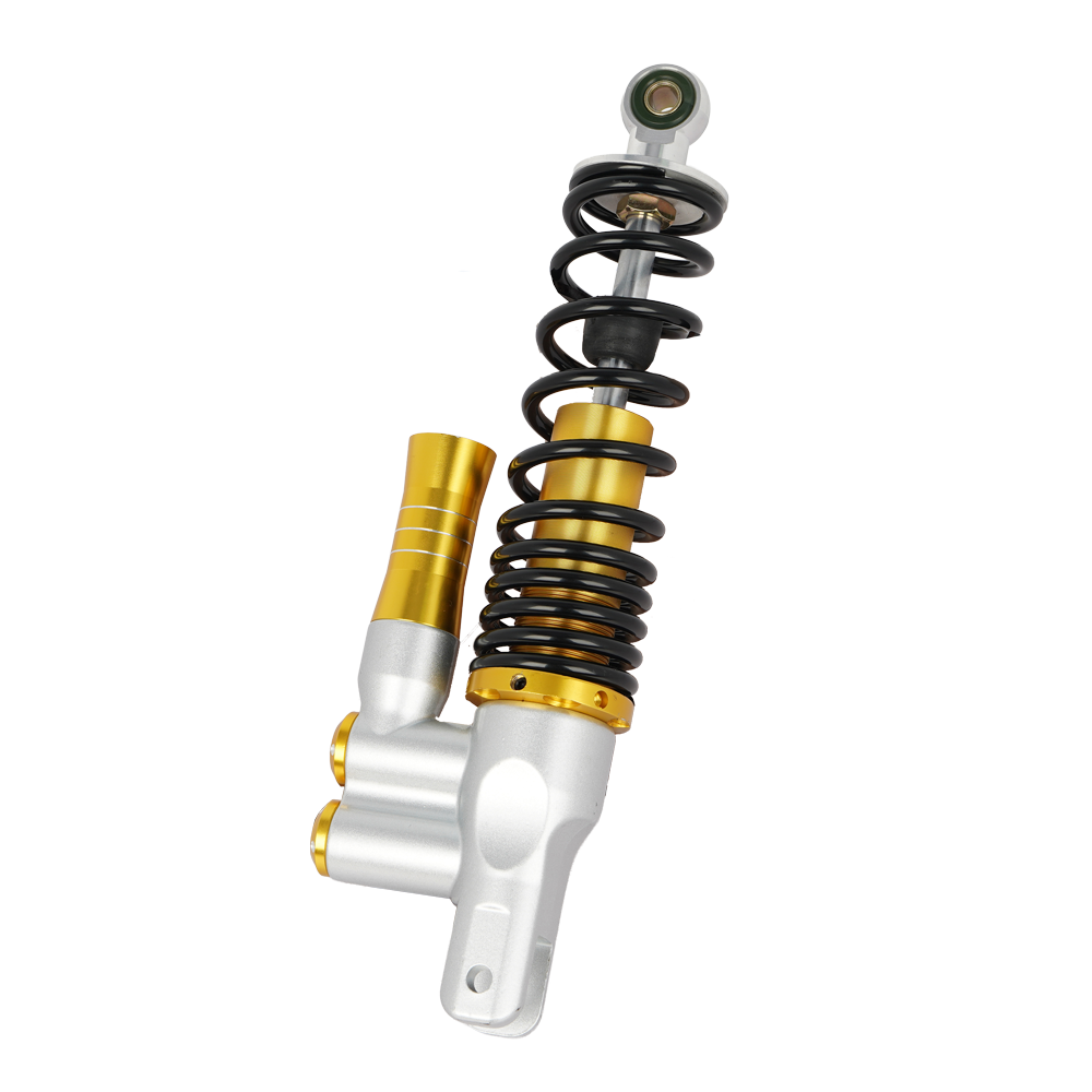 280mm-320mm Adjustable Motorcycle Rear Shock Absorber, Full Gold Body, Black Coil Spring, Dual Eyelet Mount for 150cc-300cc Motorcycle - η»θεΎ 5