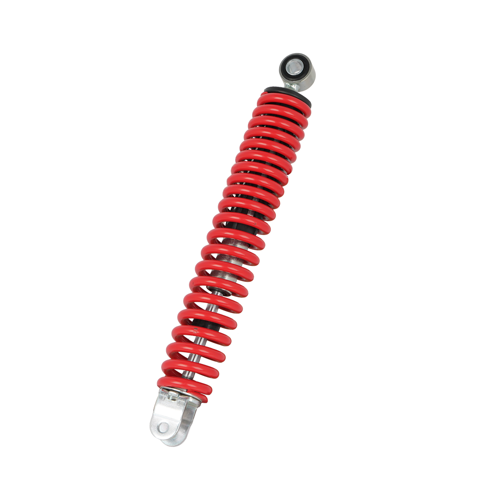 320mm Motorcycle Rear Shock Absorber, Silver Body, Black Coil Spring, Eyelet + Clevis Mount, Universal for 125cc-200cc Scooter - η»θεΎ 4