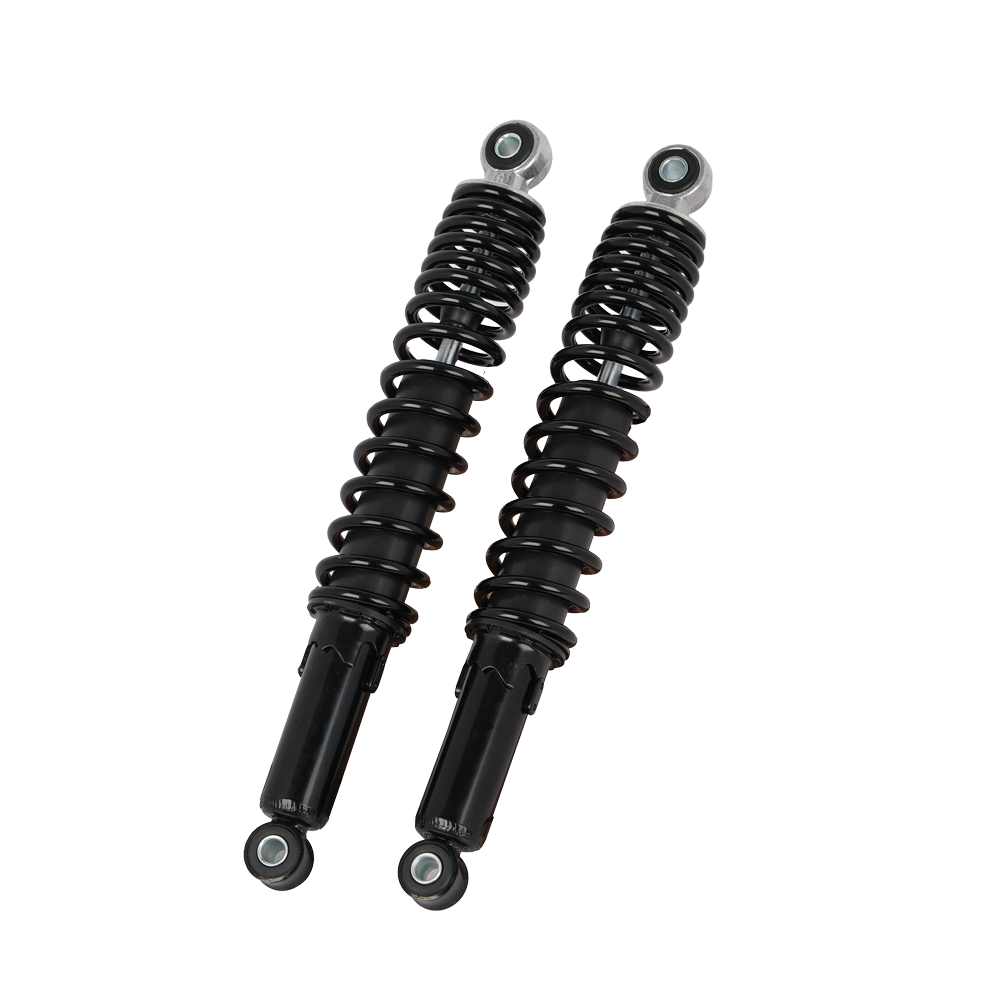320mm Motorcycle Rear Shock Absorber, Black Dual Coil Spring, Eyelet + Eyelet Mount, Universal for 125cc-200cc Scooter Dirt Bike - η»θεΎ 1