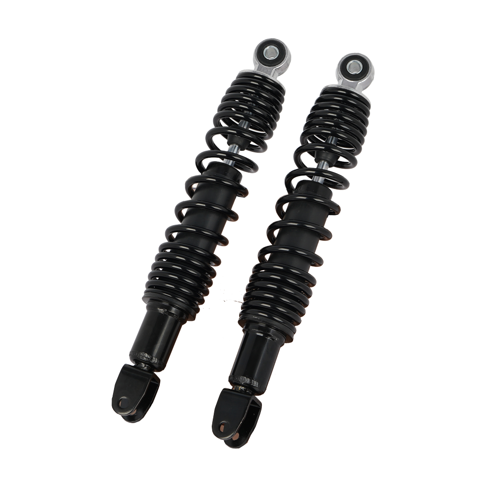 320mm Motorcycle Rear Shock Absorber, Black Dual Coil Spring, Eyelet + Eyelet Mount, Universal for 125cc-200cc Scooter Dirt Bike - η»θεΎ 2