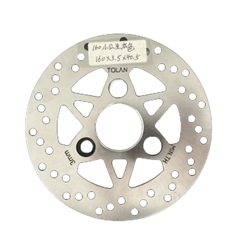 160mm Motorcycle Brake Disc Rotor, TOLAN Brand, Stainless Steel Ventilated, for 125cc Scooter - η»θεΎ 6