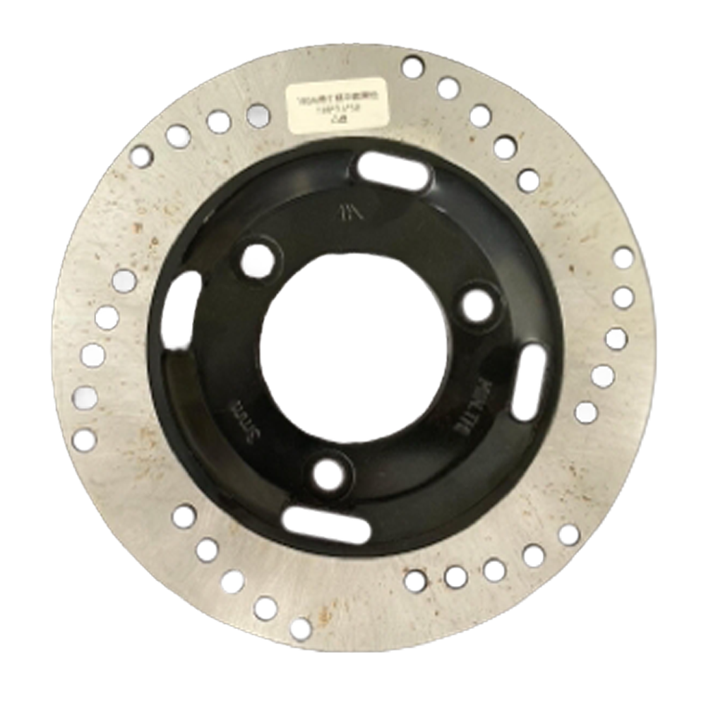 180mm Motorcycle Brake Disc Rotor, Black Center, 3-Hole Mount, Stainless Steel Ventilated, for 125cc-150cc Scooter - η»θεΎ 8