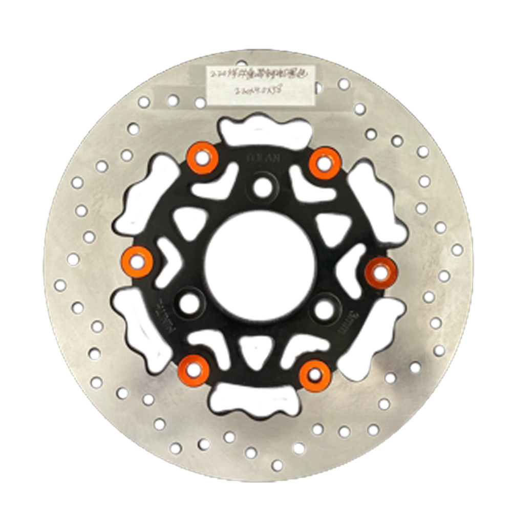 245mm Wave Floating Motorcycle Brake Disc Rotor, 4‑Bolt Stainless Steel Rotor for Dirt Bike - 细节图 7