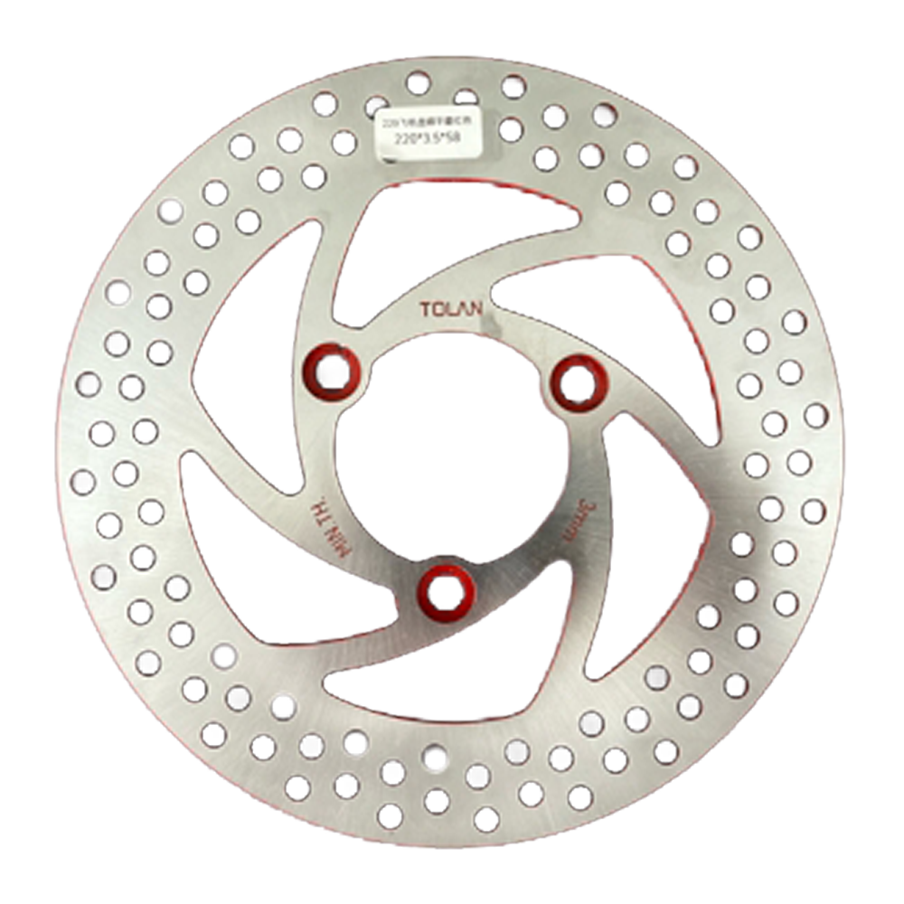 245mm Wave‑Shape Floating Brake Disc Rotor, 4‑Hole Stainless Steel Rotor for Motocross - 细节图 1