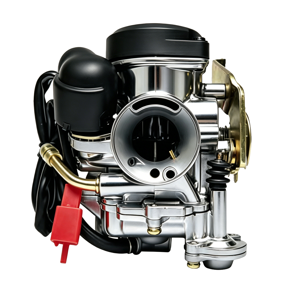 CVK24-2C Motorcycle Carburetor 24mm for GY6-125 ZY125T 4-Stroke Scooter thumbnail 1